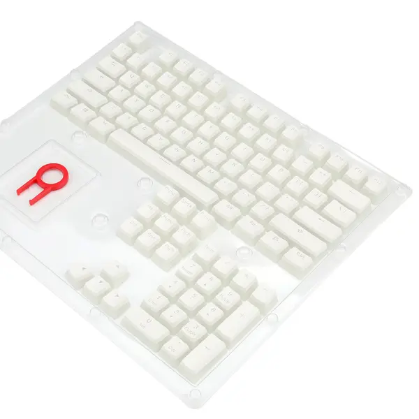 Set tipki Redragon Pudding Keycaps A130 Scarab, PBT, bijele - Slika 1