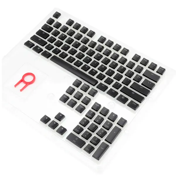 Set tipki Redragon Pudding Keycaps A130 Scarab, PBT, crne - Slika 1