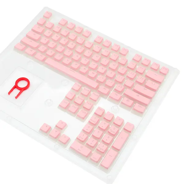 Set tipki Redragon Pudding Keycaps A130 Scarab, PBT, roze - Slika 1