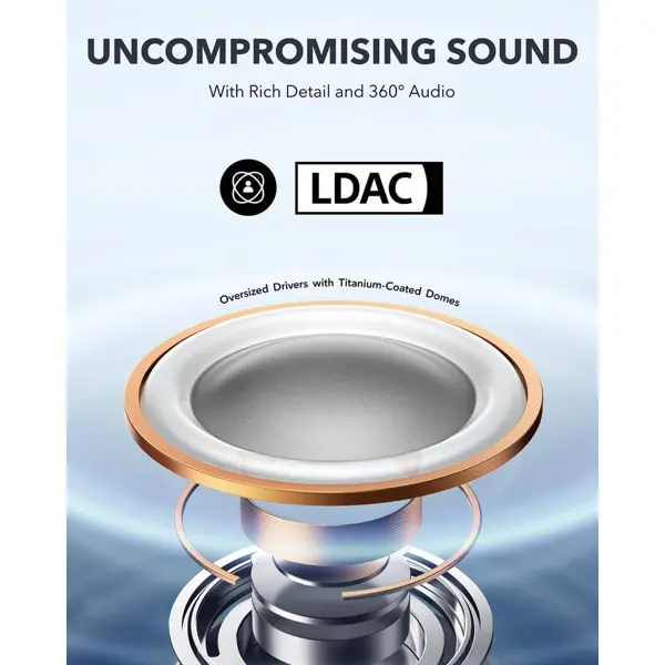 Slušalice Anker Soundcore AeroFit Pro, bežične, bluetooth, mikrofon, open-ear, bijele - Slika 4