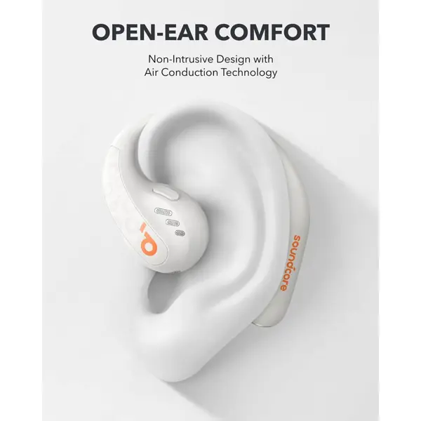 Slušalice Anker Soundcore AeroFit Pro, bežične, bluetooth, mikrofon, open-ear, bijele - Slika 2