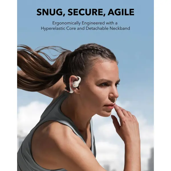 Slušalice Anker Soundcore AeroFit Pro, bežične, bluetooth, mikrofon, open-ear, bijele - Slika 3