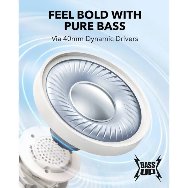 Slušalice Anker Soundcore H30i, bežične, bluetooth, mikrofon, on-ear, bijele - Slika 2