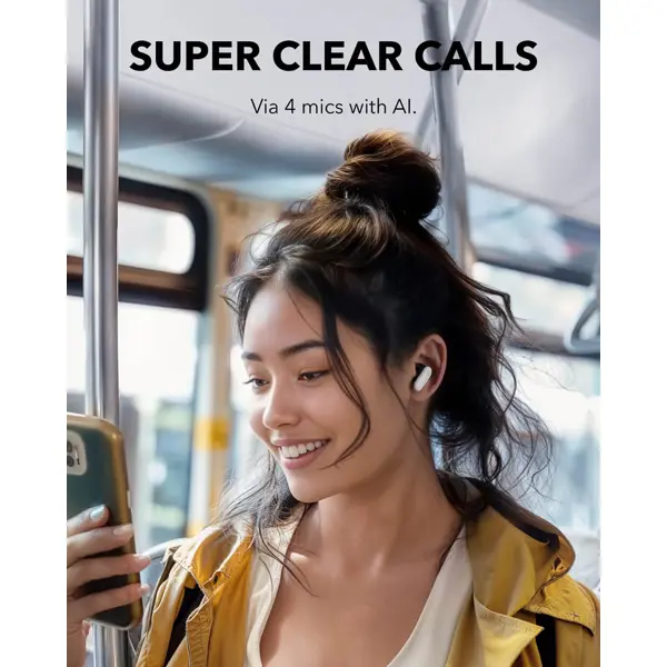 Slušalice Anker Soundcore P30i, bežične, bežične, bluetooth, eliminacija buke, mikrofon, in-ear, bijele - Slika 4