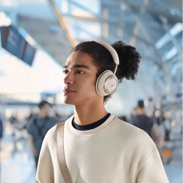 Slušalice Anker Soundcore Space One Pro, bežične, bluetooth, mikrofon, on-ear, bijele - Slika 8