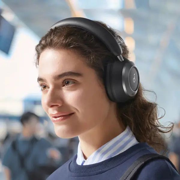Slušalice Anker Soundcore Space One Pro, bežične, bluetooth, mikrofon, on-ear, bijele - Slika 3