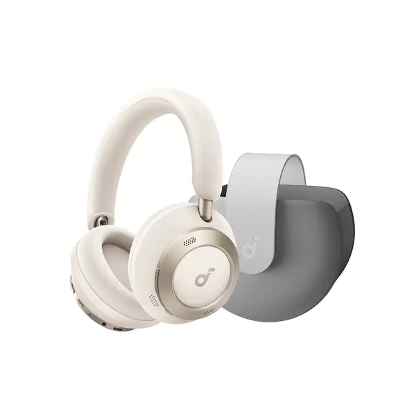 Slušalice Anker Soundcore Space One Pro, bežične, bluetooth, mikrofon, on-ear, bijele - Slika 1