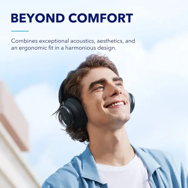 Slušalice Anker Soundcore Space Q45, bežične, bluetooth, mikrofon, eliminacija buke, over-ear, crne - Slika 4