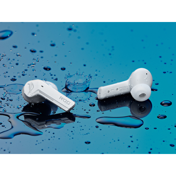 Slušalice Asus ROG Cetra True Wireless, bežične, bluetooth, gaming, mikrofon, eliminacija buke, in-ear, PC, Switch, bijele - Slika 4