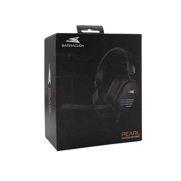 Slušalice Baracuda BGH-011 Pearl, žičane, gaming, mikrofon, over-ear, LED, PC, crne - Slika 6