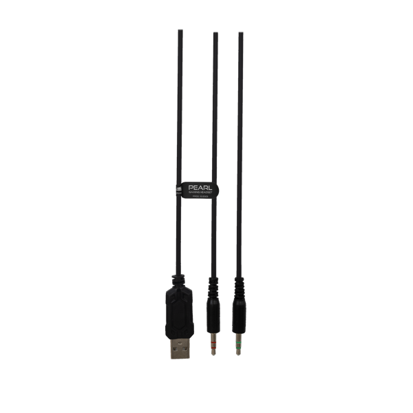 Slušalice Baracuda BGH-011 Pearl, žičane, gaming, mikrofon, over-ear, LED, PC, crne - Slika 3