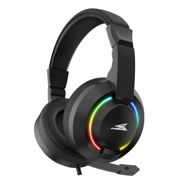 Slušalice Baracuda BGH-021 Hydra, žičane, gaming, mikrofon, on-ear, LED, PC, crne - Slika 3