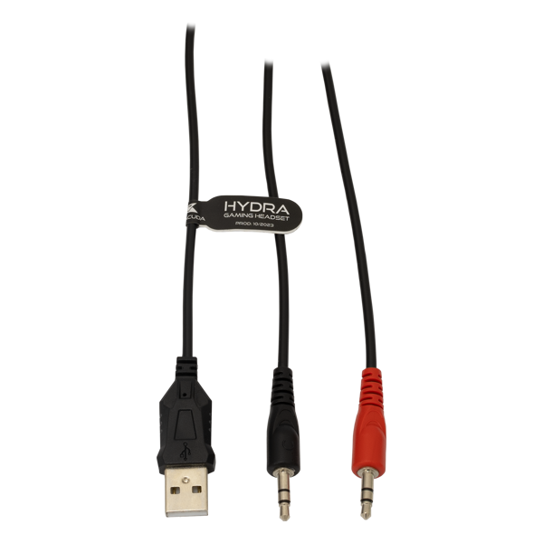 Slušalice Baracuda BGH-021 Hydra, žičane, gaming, mikrofon, on-ear, LED, PC, crne - Slika 5