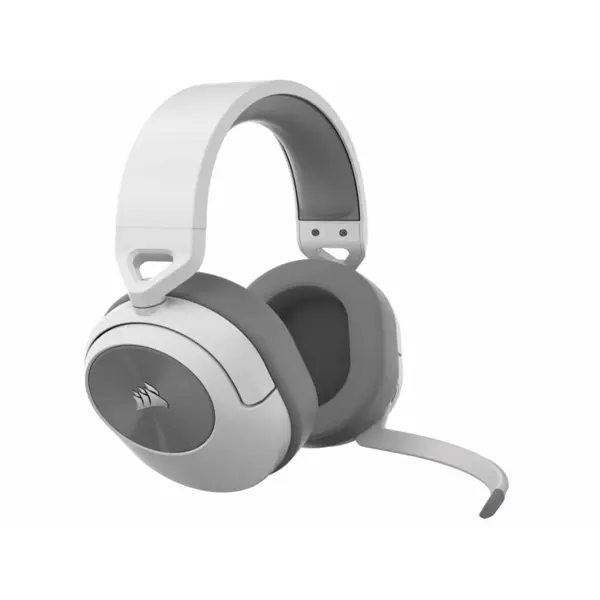 Slušalice Corsair HS55 Wireless, bežične, bluetooth, gaming, 7.1, mikrofon, over-ear, PC, PS4, PS5, bijele - Slika 7