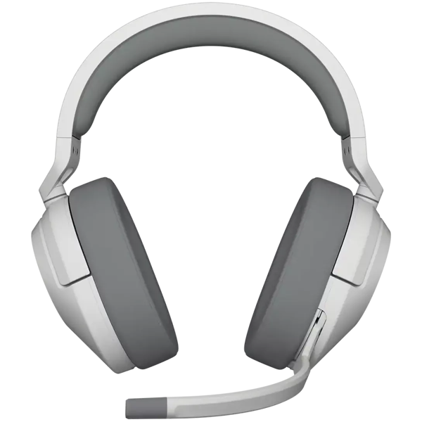 Slušalice Corsair HS55 Wireless, bežične, bluetooth, gaming, 7.1, mikrofon, over-ear, PC, PS4, PS5, bijele - Slika 5