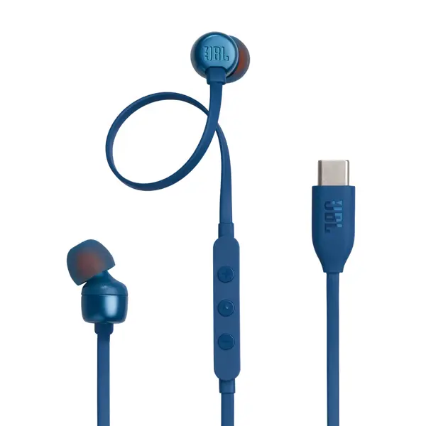 Slušalice JBL Tune 310C, žičane, mikrofon, in-ear, plave, JBLT310CBLU - Slika 1