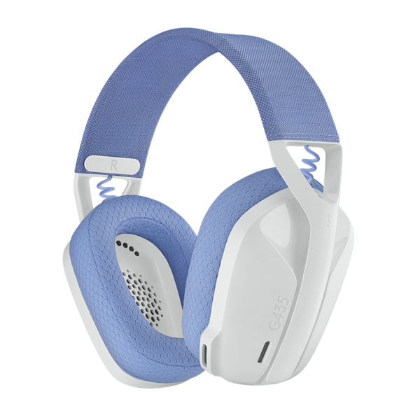 Slušalice Logitech G435, bežične, bluetooth, gaming, mikrofon, over-ear, PC, PS4, bijele - Slika 1