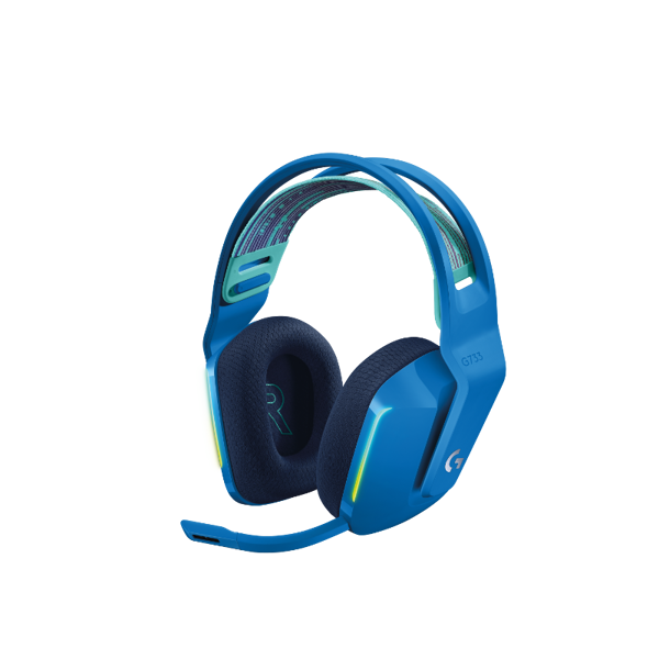 Slušalice Logitech G733, bežične, gaming, mikrofon, over-ear, RGB, PC, PS4, plave - Slika 1