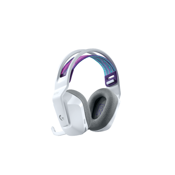 Slušalice Logitech G733, bežične, gaming, mikrofon, over-ear, RGB, PC, PS4, bijele - Slika 1