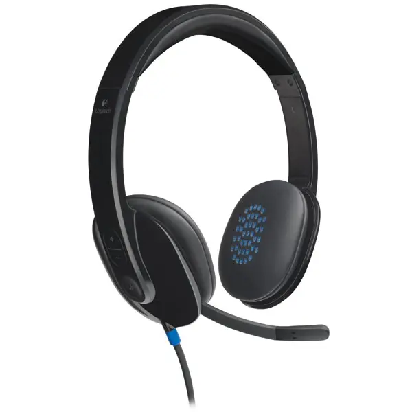 Slušalice Logitech H540, žičane, USB, mikrofon, on-ear, crne - Slika 1