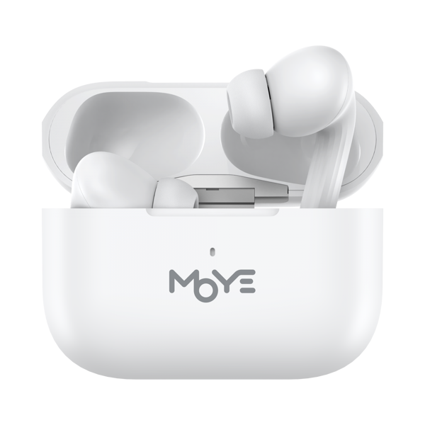 Slušalice Moye Aurras 3, bežične, bluetooth, mikrofon, in-ear, bijele - Slika 1