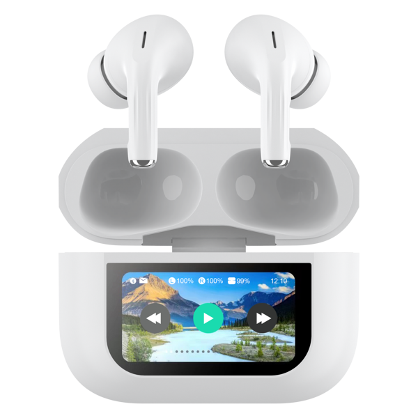 Slušalice Moye Aurras 3 Vision, bežične, bluetooth, eliminacija buke, mikrofon, in-ear, bijela - Slika 4