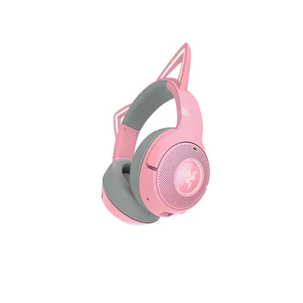 Slušalice Razer Kraken Kitty V2 BT, bežične, gaming, mikrofon, over-ear, RGB, PC, quartz, RZ04-04860100-R3M1 - Slika 2