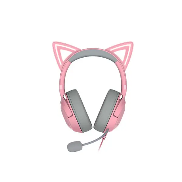 Slušalice Razer Kraken Kitty V2, žičane, gaming, mikrofon, over-ear, RGB, PC, quartz, RZ04-04730200-R3M1 - Slika 1