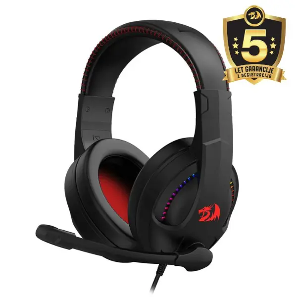Slušalice Redragon Cronus H211-RGB, žičane, gaming, 7.1, mikrofon, over-ear, RGB, PC, Xbox, crne - Slika 1