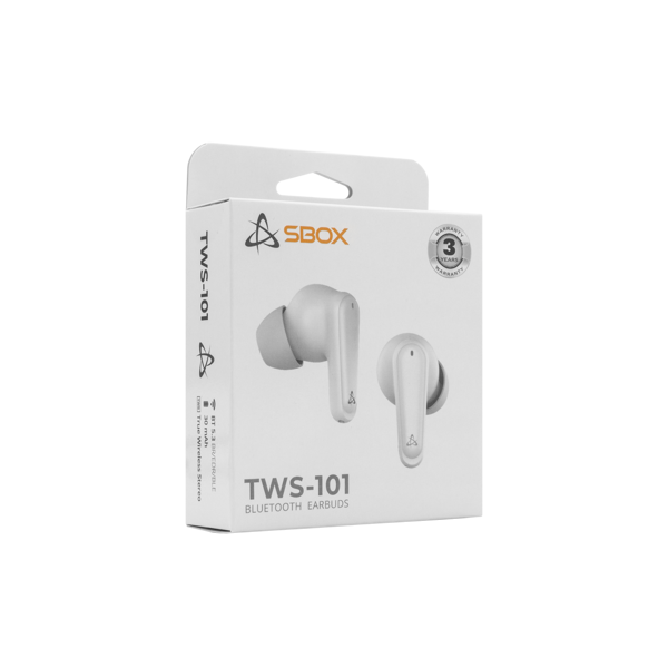 Slušalice SBOX EB-TWS101, bežične, bluetooth, mikrofon, in-ear, bijele - Slika 5
