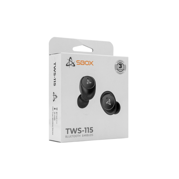 Slušalice SBOX EB-TWS115, bežične, bluetooth, mikrofon, in-ear, crne - Slika 5