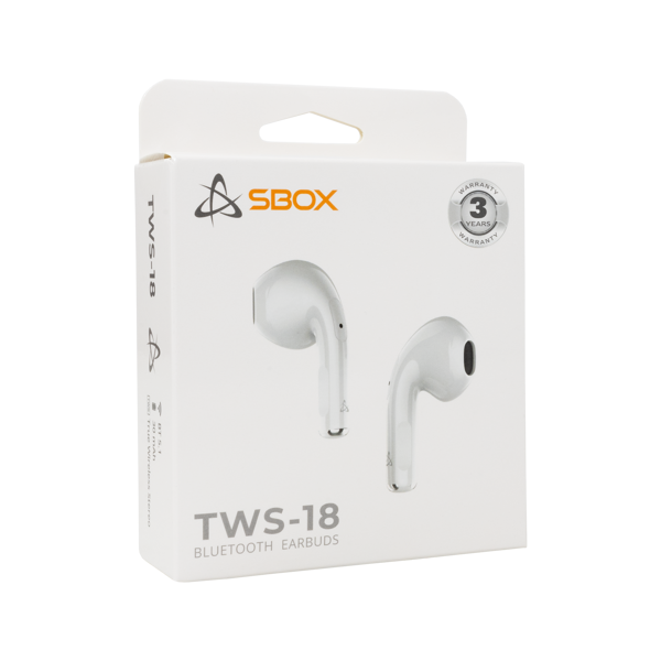 Slušalice SBOX EB-TWS18, bežične, bluetooth, mikrofon, in-ear, bijele - Slika 5