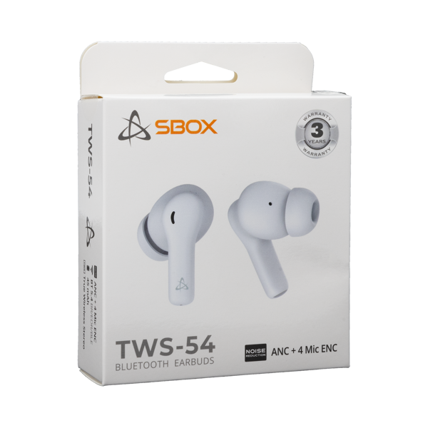 Slušalice SBOX EB-TWS54, bežične, bluetooth, eliminacija buke, mikrofon, in-ear, bijele - Slika 7