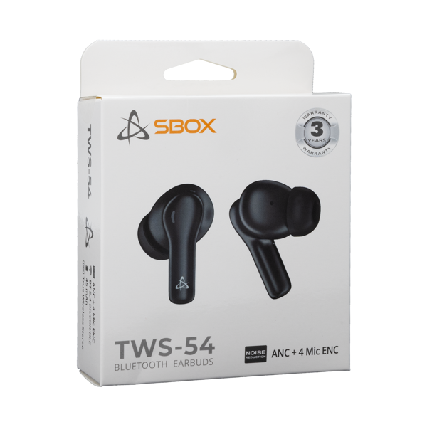 Slušalice SBOX EB-TWS54, bežične, bluetooth, eliminacija buke, mikrofon, in-ear, crne - Slika 7