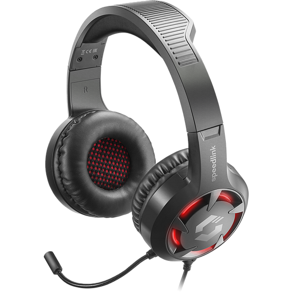 Slušalice Speedlink Casad, žičane, gaming, mikrofon, on-ear, PC, crne - Slika 2