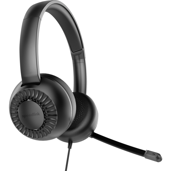Slušalice Speedlink Metis, žičane, mikrofon, on-ear, PC, crne - Slika 2