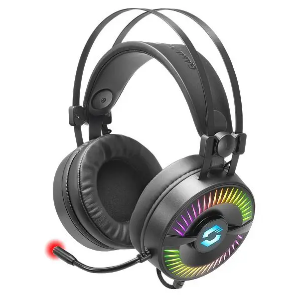Slušalice Speedlink Quyre, žičane, gaming, 7.1, mikrofon, over-ear, RGB, PC, PS4, PS5, crne - Slika 1