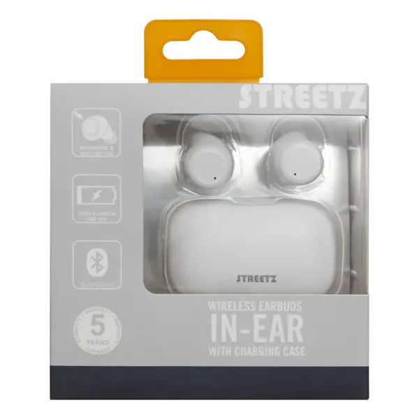 Slušalice Streetz TWS-1111, bežične, bluetooth, mikrofon, in-ear, bijele - Slika 3