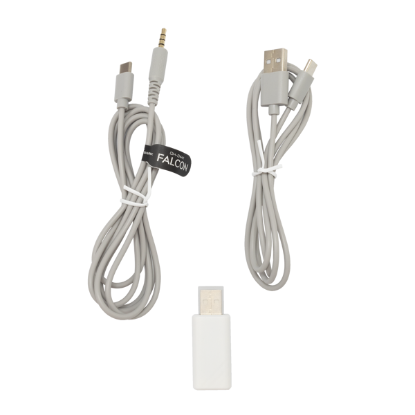 Slušalice White Shark Falcon WGH-2441, bežične, gaming, mikrofon, over-ear, PC, PS4, PS5, Xbox, bijele - Slika 8