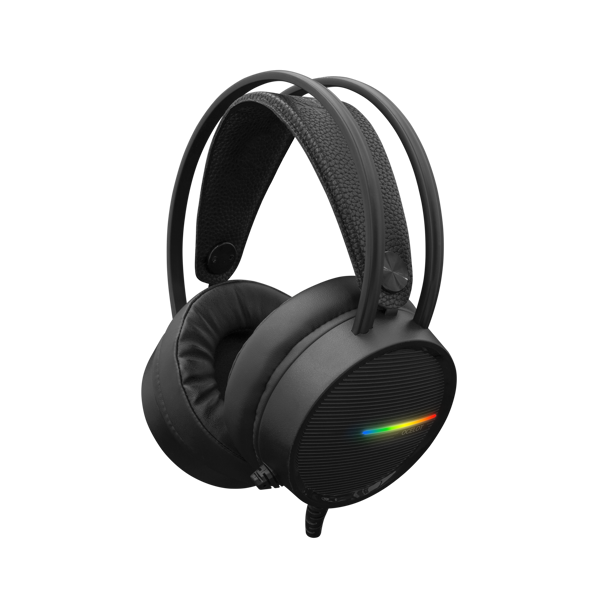 Slušalice White Shark GH-2042 Ocelot, žičane, gaming, mikrofon, over-ear, LED, PC, PS4, Xbox, crne - Slika 1