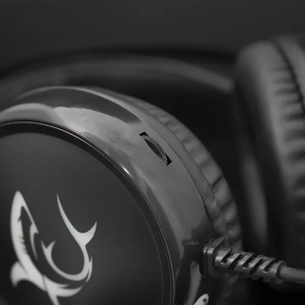 Slušalice White Shark Margay GH-1947, žičane, gaming, mikrofon, on-ear, LED, PC, crne - Slika 5