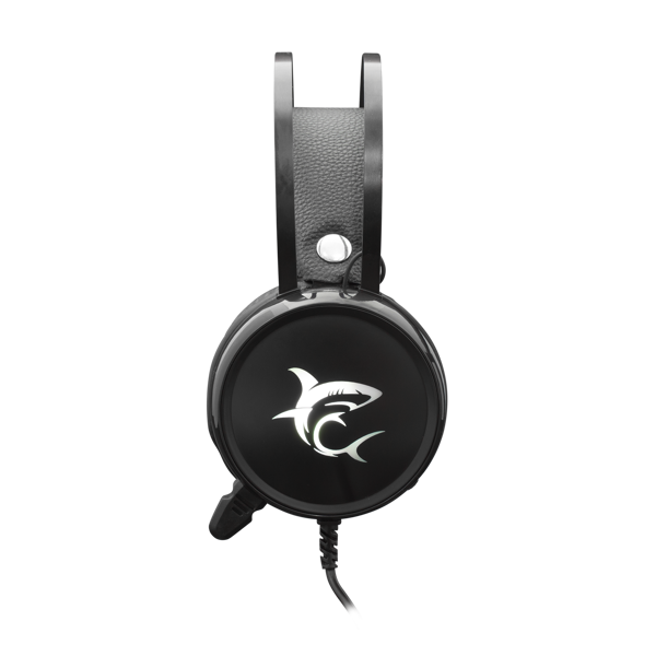 Slušalice White Shark Margay GH-1947, žičane, gaming, mikrofon, on-ear, LED, PC, crne - Slika 2