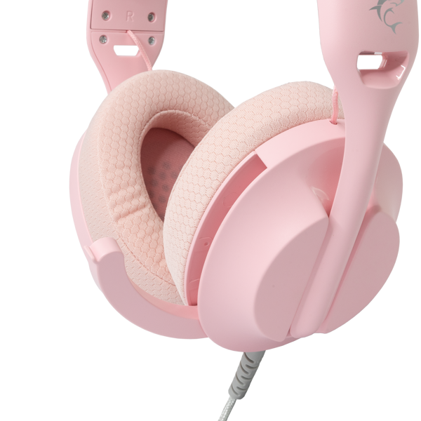 Slušalice White Shark Parrot WGH-2440, žičane, gaming, mikrofon, over-ear, PC, PS4, PS5, XBOX, roze - Slika 4