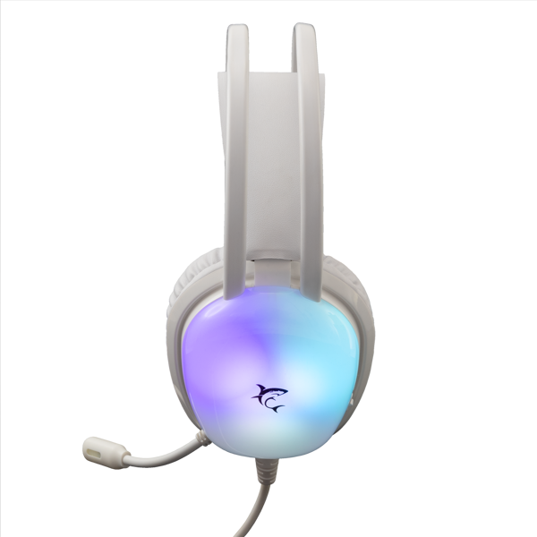 Slušalice White Shark Peacock GH-2444, žičane, gaming, mikrofon, over-ear, PC, PS4, PS5, Xbox, RGB, bijele - Slika 6