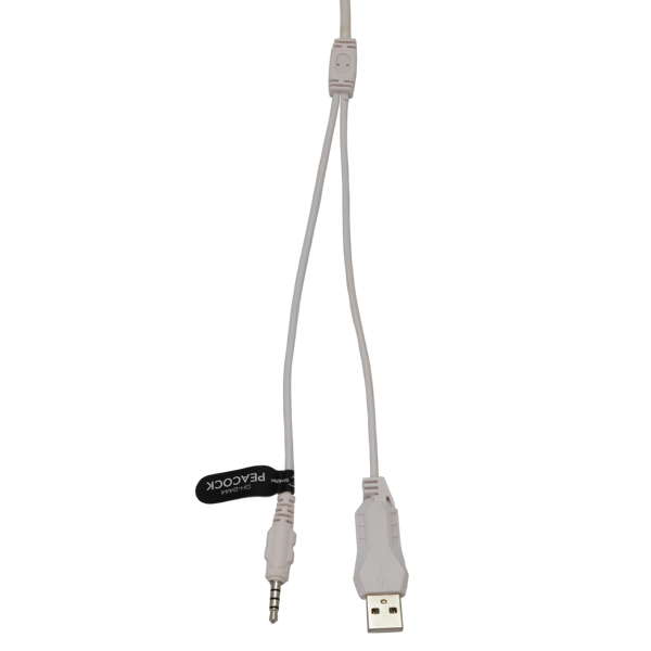 Slušalice White Shark Peacock GH-2444, žičane, gaming, mikrofon, over-ear, PC, PS4, PS5, Xbox, RGB, bijele - Slika 7