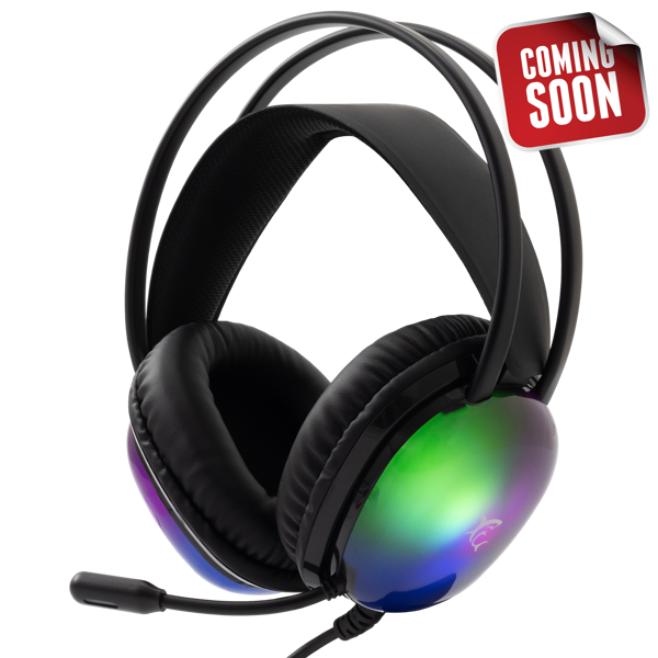 Slušalice White Shark Peacock GH-2444, žičane, gaming, mikrofon, over-ear, PC, PS4, PS5, Xbox, RGB, crne - Slika 2