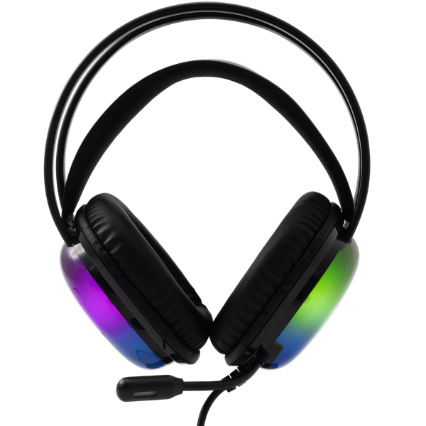 Slušalice White Shark Peacock GH-2444, žičane, gaming, mikrofon, over-ear, PC, PS4, PS5, Xbox, RGB, crne - Slika 3