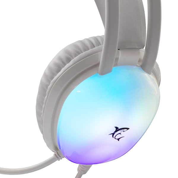Slušalice White Shark Peacock GH-2444, žičane, gaming, mikrofon, over-ear, PC, PS4, PS5, Xbox, RGB, bijele - Slika 5