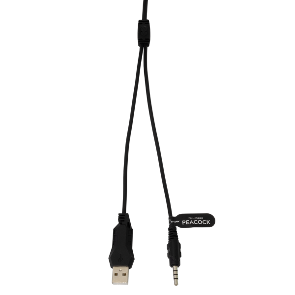 Slušalice White Shark Peacock GH-2444, žičane, gaming, mikrofon, over-ear, PC, PS4, PS5, Xbox, RGB, crne - Slika 7