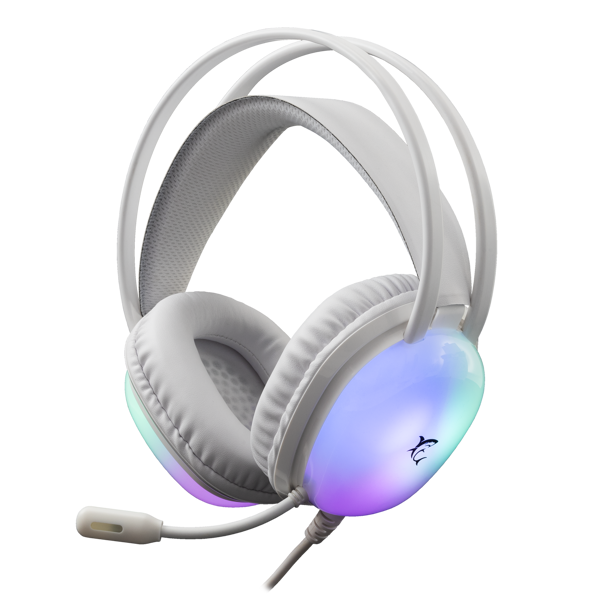 Slušalice White Shark Peacock GH-2444, žičane, gaming, mikrofon, over-ear, PC, PS4, PS5, Xbox, RGB, bijele - Slika 2